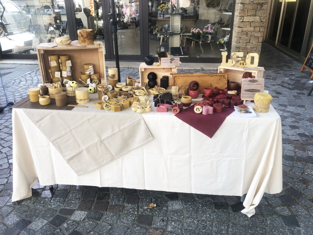 Exposition pradet miel et cire